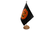 Flagmania Pumpkin wooden hand flags, 9x6 inch, pack of 12, no bases