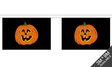 Pumpkin 3 metre bunting, 10 flags - Flagmania