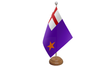 Flagmania Purple Standard wooden hand flags, 9x6 inch, pack of 12, no bases