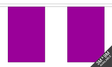 Flagmania Plain Purple Bunting, 9 metre bunting