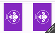 Flagmania Scouts Purple Bunting, 9 metre bunting
