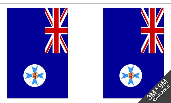 Flagmania Queensland Bunting, 9 metre bunting