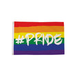 Rainbow #Pride Flag 5ft x 3ft with rainbow stripes and large white #PRIDE lettering