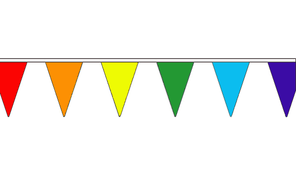 Flagmania Rainbow Multi-Coloured 5 metre bunting