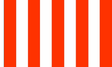 Flagmania Red and White Striped (Sleeved) 3ft x 2ft Polyester Flag on white background