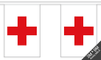 Red Cross 3 metre bunting, 10 flags - Flagmania