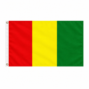 Red, yellow and green Irish county flag, 5ft x 3ft