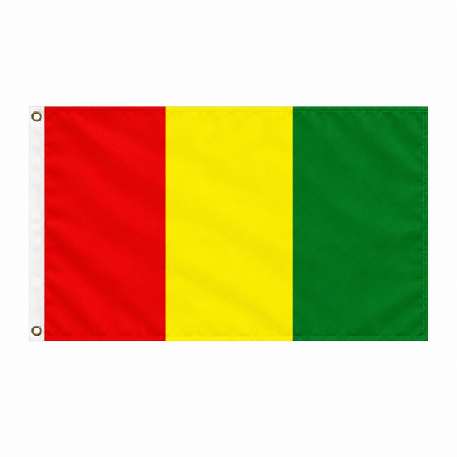 Red, yellow and green Irish county flag, 5ft x 3ft