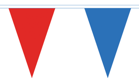 Flagmania Red and Royal Blue Triangle Bunting 20 metre bunting