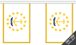 RhodeIsland 3 metre bunting, 10 flags - Flagmania