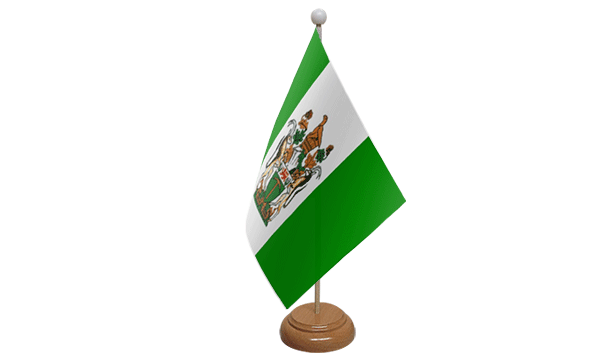 Flagmania Rhodesia wooden hand flags, 9x6 inch, pack of 12, no bases