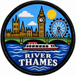 River Thames 80mm Embroidered Patch
