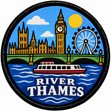 River Thames 80mm Embroidered Patch