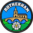 Rotherham Yorkshire Bridge Church White Rose 80mm Embroidered Patch