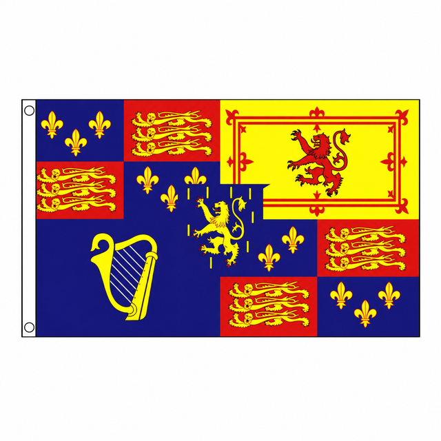 William III Royal Banner 1689–1702 centred on square white background