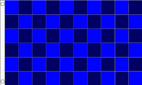 Flagmania Royal Blue and Navy Blue Check 5ft x 3ft Polyester Flag