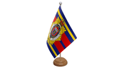 Flagmania Royal Logistic Corps wooden hand flags, 9x6 inch, pack of 12, no bases