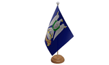 Flagmania Royal Scots Dragoon Guards wooden hand flags, 9x6 inch, pack of 12, no bases