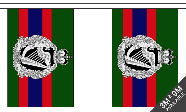 Royal Irish Regiment 3 metre bunting, 10 flags - Flagmania