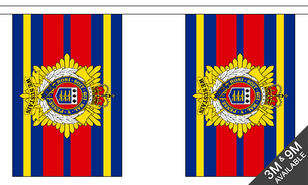 Flagmania Royal Logistic Corps Bunting, 9 metre bunting