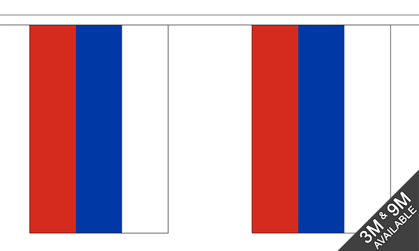 Russia 3 metre bunting, 10 flags - Flagmania