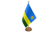Flagmania Rwanda wooden hand flags, 9x6 inch, pack of 12, no bases