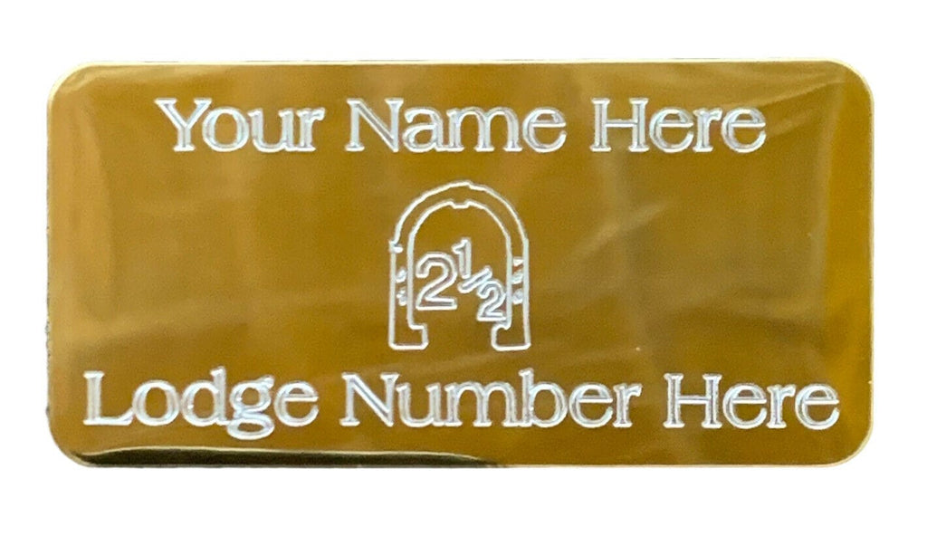Personalised MP46 Orange Lodge Order Regalia Case Gold Colour Case Plate
