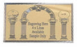 (MP19) Personalised 60 mm x 35 mm Gold Masonic Keystone Arch Case Name Plate
