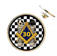 Thirty Years A Mason – 26mm Economy Masonic Badge with Butterfly Clutch 