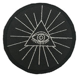 Masonic All Seeing Eye Embroidered Sew / Iron on Patch 75mm x 75mm