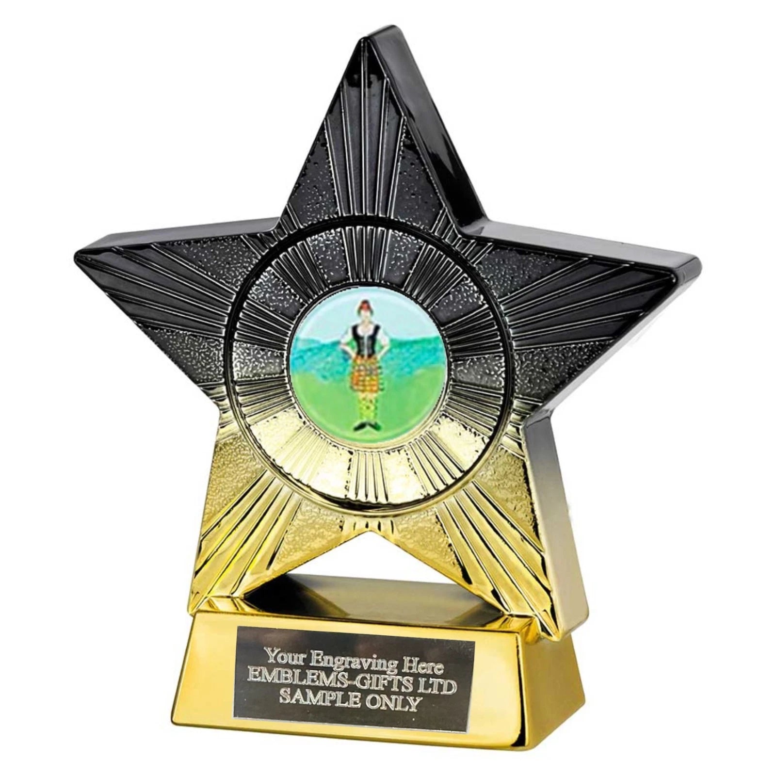 Scottish Highland Dancer Superstar Award 110mm Trophy (SM1) Engraved Free