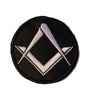 Masonic Crested Embroidered Patch White No G 65mm x 65mm