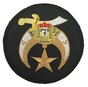 Masonic Shriners Embroidered Sew / Iron on Patch 75mm x 75mm