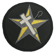 Masonic White Shrine of Jerusalem Embroidered Sew / Iron on Patch 80mm x 80mm