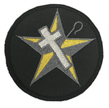 Masonic White Shrine of Jerusalem Embroidered Sew / Iron on Patch 80mm x 80mm