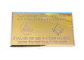 (MP105) Personalised Royal Arch & Masonic Crest (With G) Logos Case Name Plate