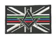 Mason Masonic No G , 3 Lines, Emergency Services Embroidered Sew / Iron on Patch