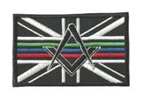Mason Masonic No G , 3 Lines, Emergency Services Embroidered Sew / Iron on Patch