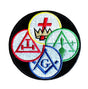 Freemason Masonic York Rite Embroidered Sew / Iron on Patch 74mm x 74mm