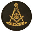 Masonic Past Master Freemasonry Embroidered Sew / Iron on Patch 80mm x 80mm
