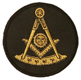 Masonic Past Master Freemasonry Embroidered Sew / Iron on Patch 80mm x 80mm