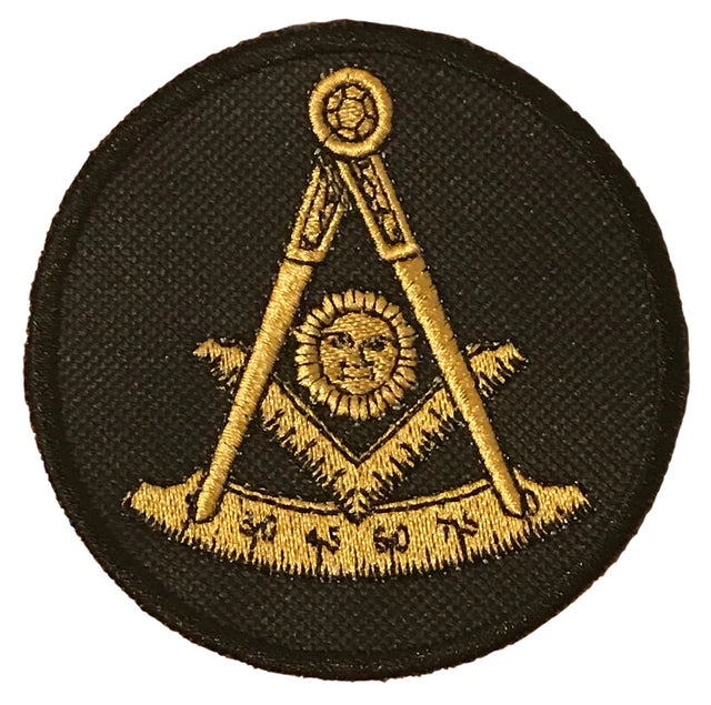 Masonic Past Master Freemasonry Embroidered Sew / Iron on Patch 80mm x 80mm