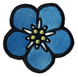 Masonic Forget Me Not Flower Embroidered Sew / Iron on Patch 70mm x 70mm 