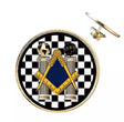 Square and Compass Mason – 26mm Economy Masonic Badge with Butterfly Clutch