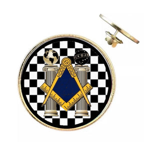 Square and Compass Mason – 26mm Economy Masonic Badge with Butterfly Clutch