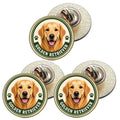 3 x Golden Retriever Dog (BU27) Lapel Pin Badges