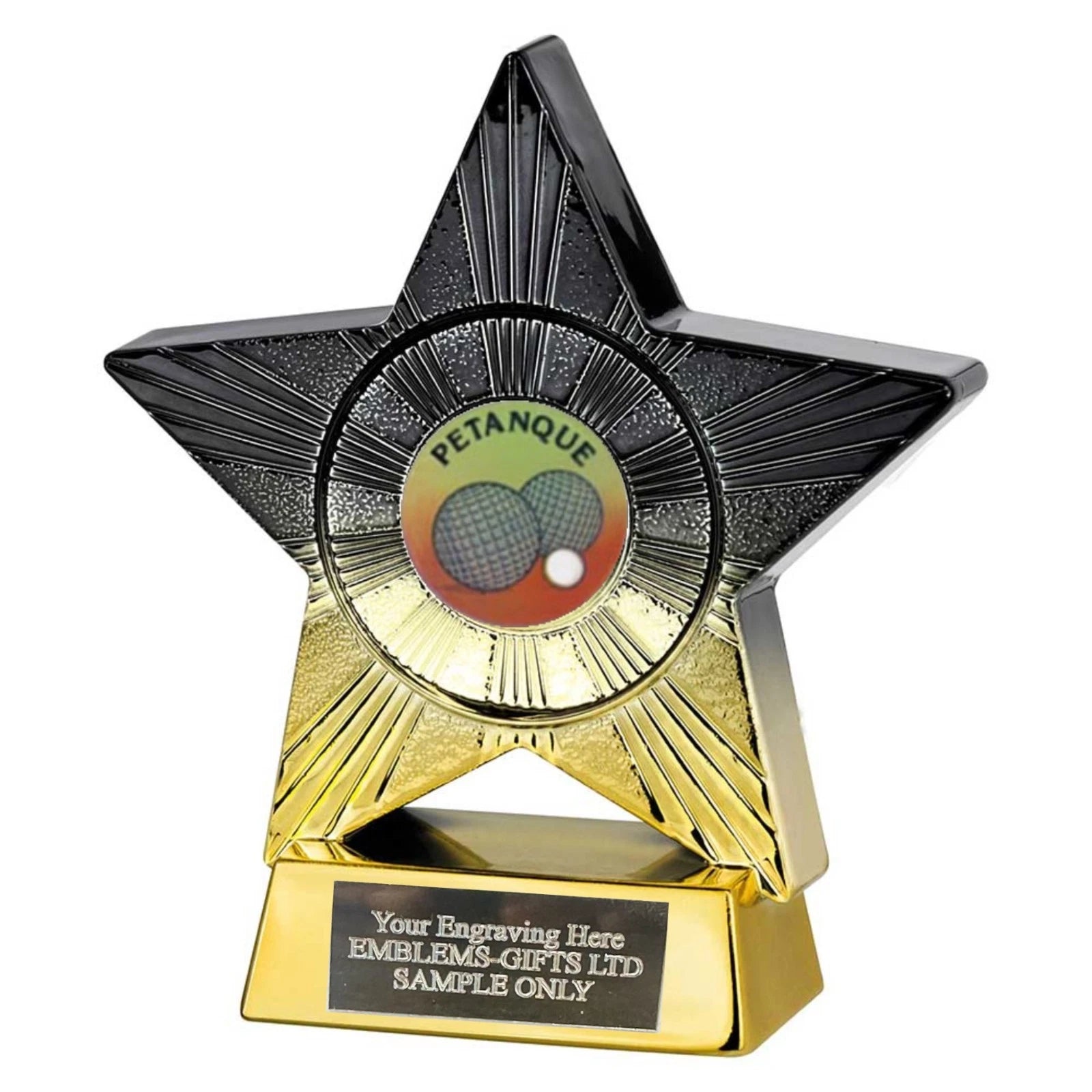 Petanque Superstar Award 110mm Trophy (SM1) Engraved Free