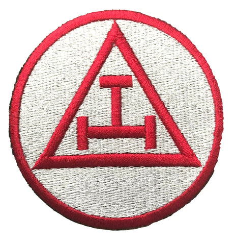 Masonic Royal Arch Triple Tau Embroidered Sew / Iron on Patch 75mm x 75mm