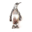 Detailed pewter penguin pin badge with butterfly clutch fastening