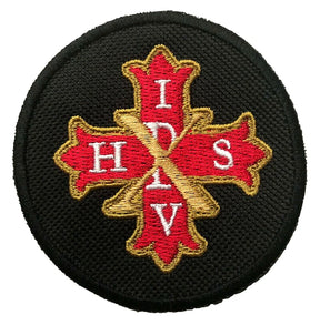 Masonic Cross Of Constantine Embroidered Sew / Iron on Patch 70mm x 70mm